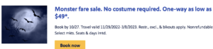 Read more about the article Southwest has flight deals starting at $49 for Halloween