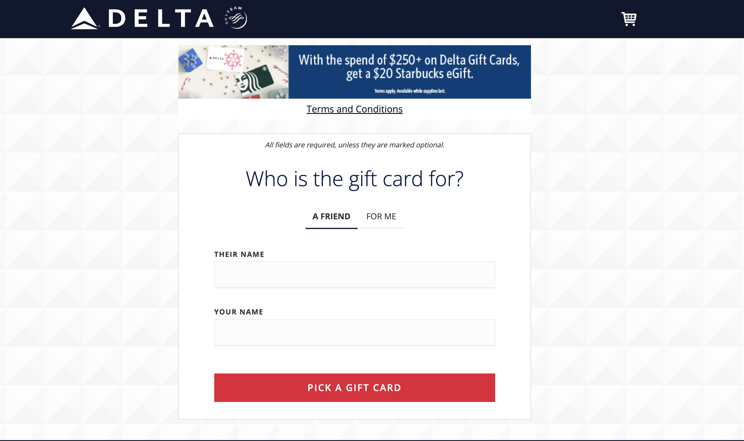 You are currently viewing Act fast: Get $20 in Starbucks eGift credit when you purchase at least $250 in Delta gift cards