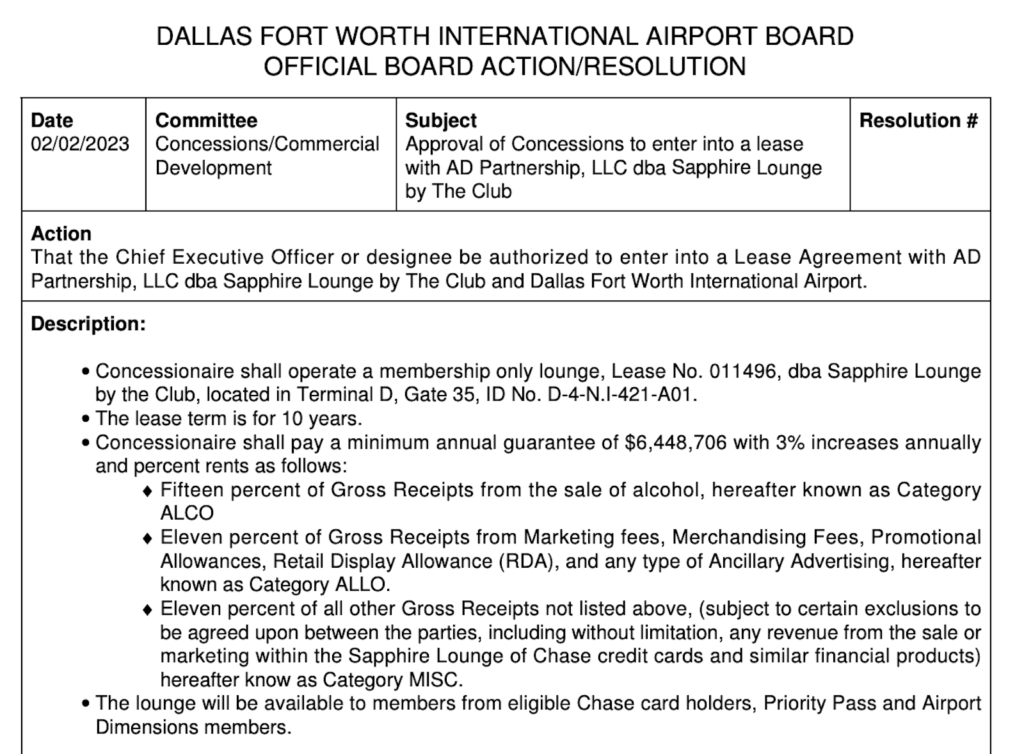 DallasFort Worth and Austin airports may get Chase Sapphire lounges