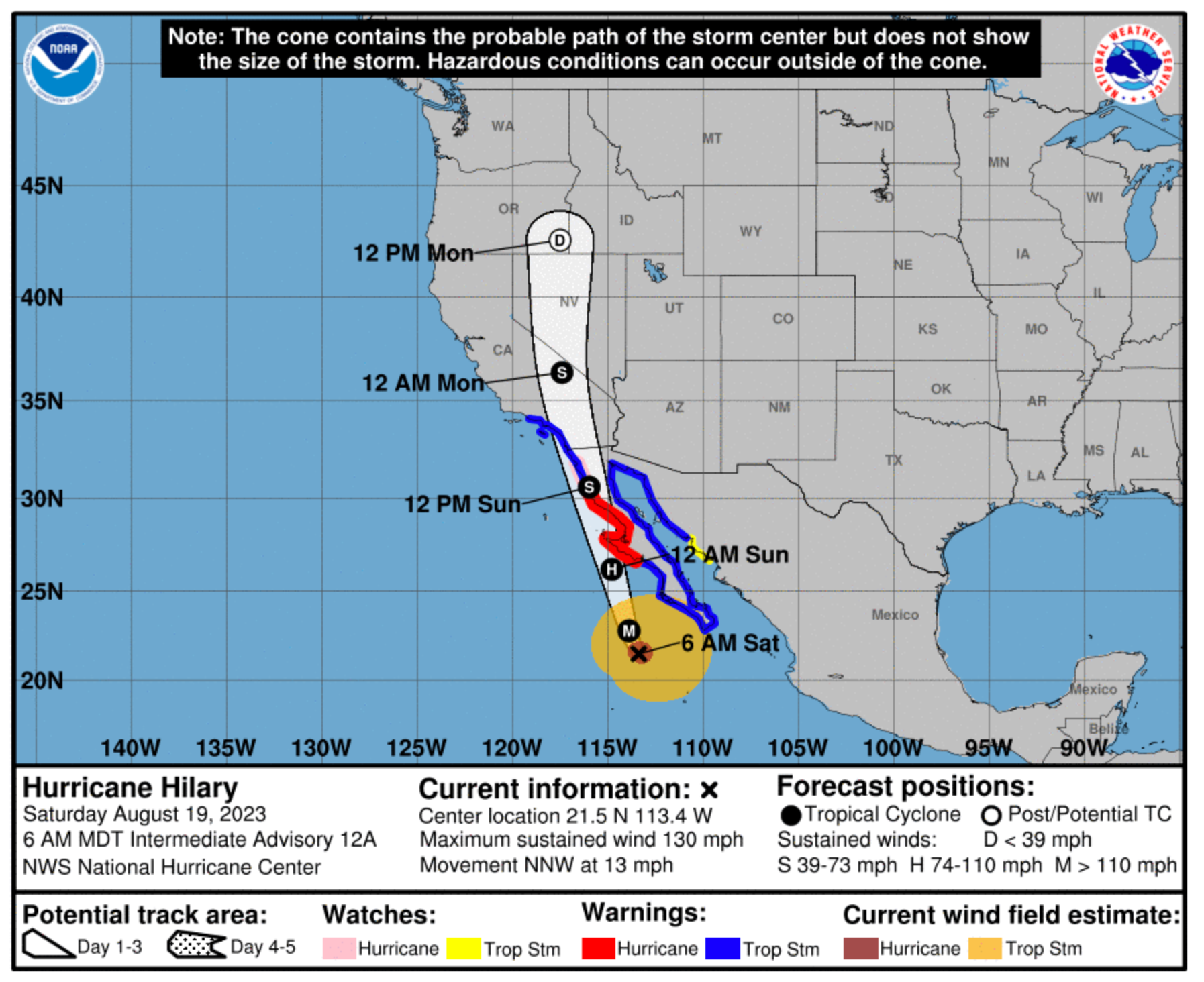 You are currently viewing Hurricane Hilary takes aim at California as airlines issue weather waivers