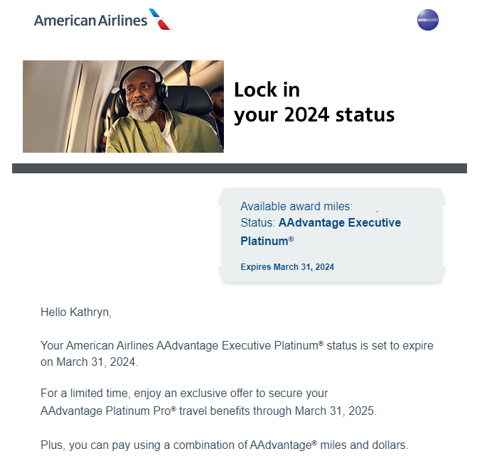 You are currently viewing American Airlines buy-up status offers: What we’ve seen and how to check yours
