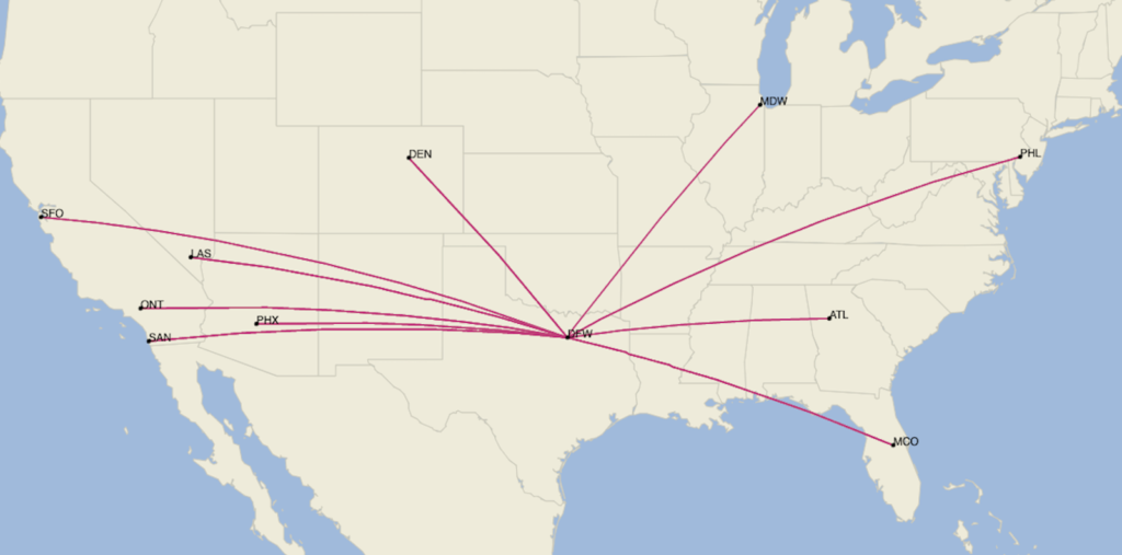 Frontier to launch 8 new routes this summer, bolstering DFW presence ...