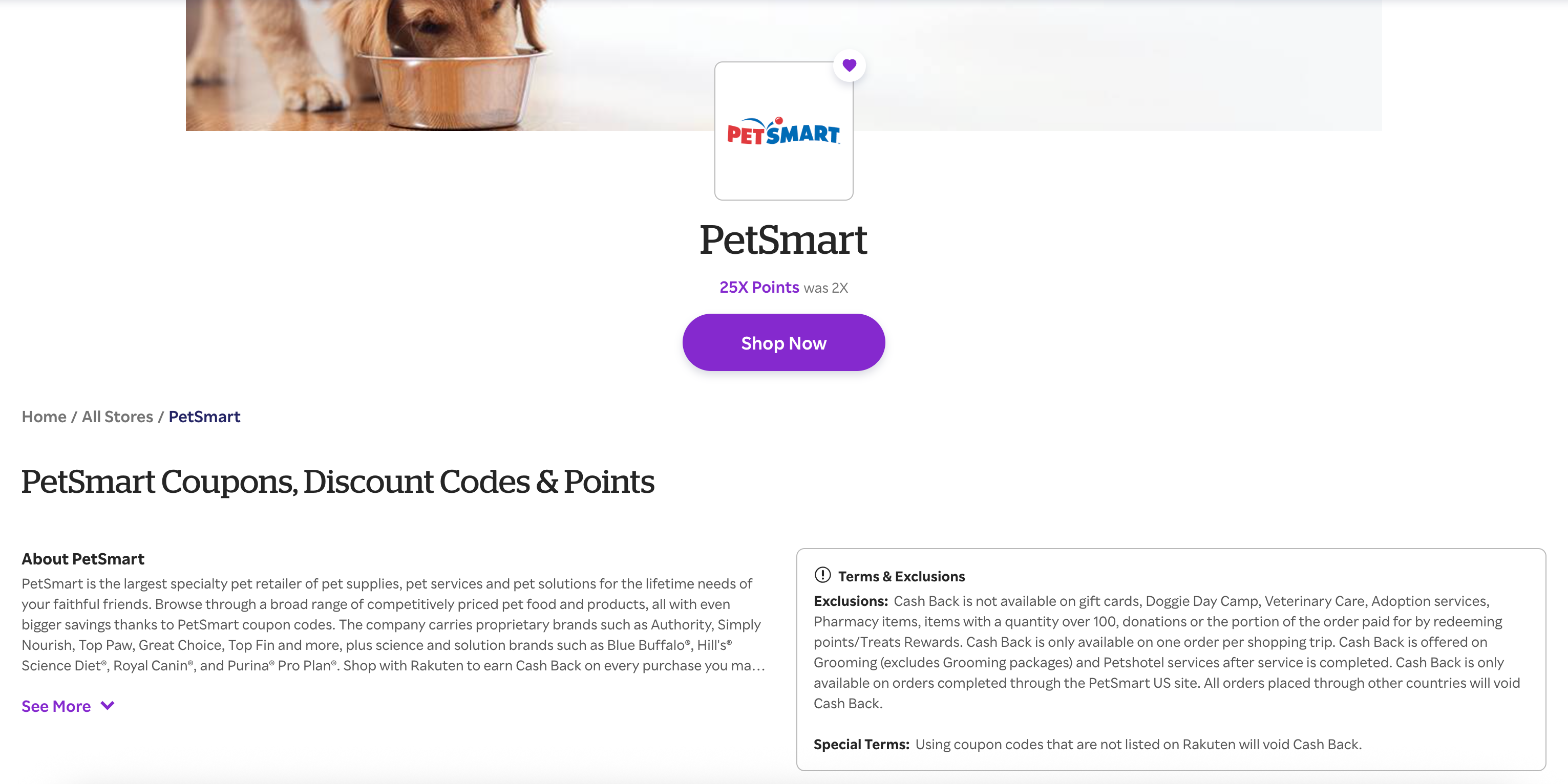 Read more about the article Deal alert: 25% back at PetSmart on Wednesday only and other Rakuten summer deals