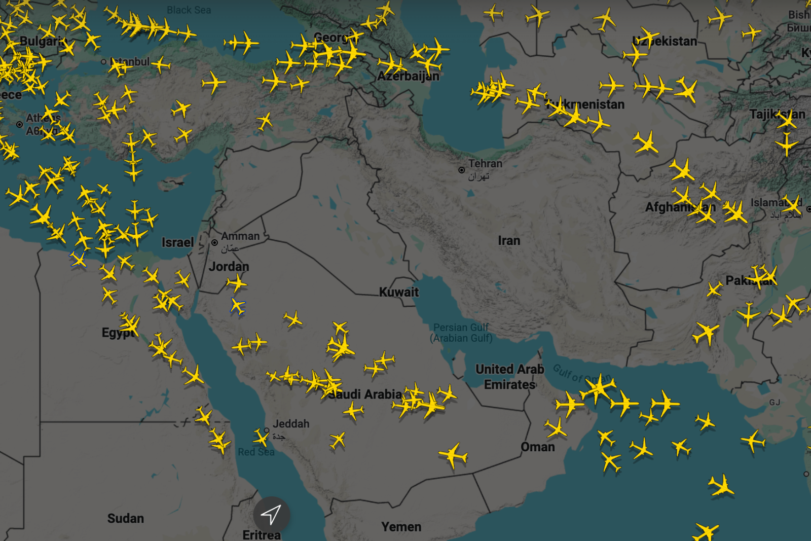 You are currently viewing Airspace closures across Middle East cause flight cancellations after strikes on Iran