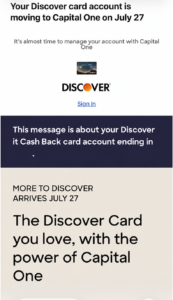 Read more about the article Discover cards begin migrating to Capital One. What it means for your card